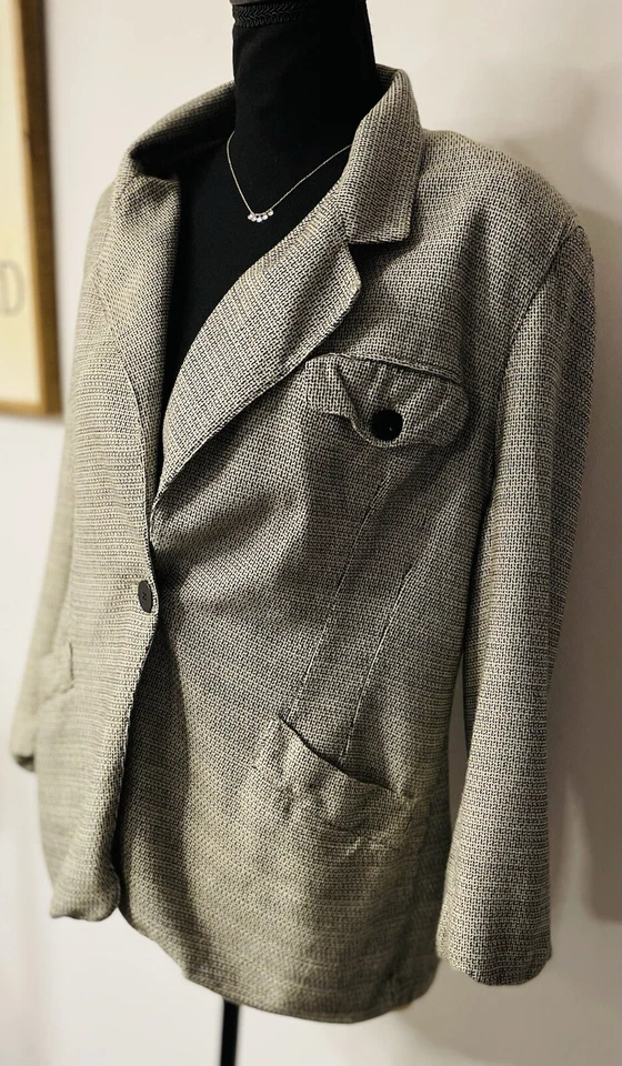 Blazer Christian Dior vintage para mujer talla 12, hombreras Foto 2 de 4