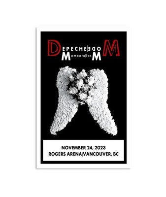 Depeche Mode Nov 24, 2023 Rogers Arena Vancouver, BC Poster