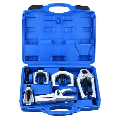 6Pcs Front End Service Tool Kit Pitman Arm Puller Ball Joint Tie Rod Remover Set