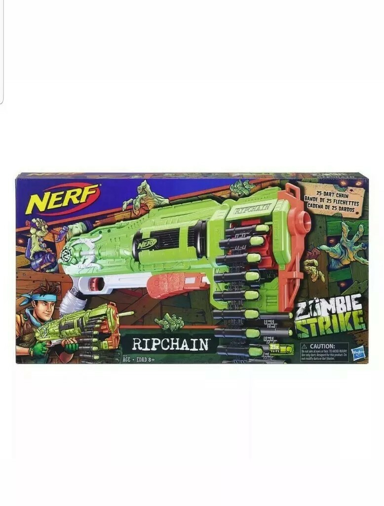 nerf zombie ripchain combat blaster