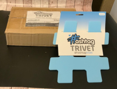 Topfhalter schützen Tische Tellermatte -- HASH ETIKETT Untersetzer - 12er Pack