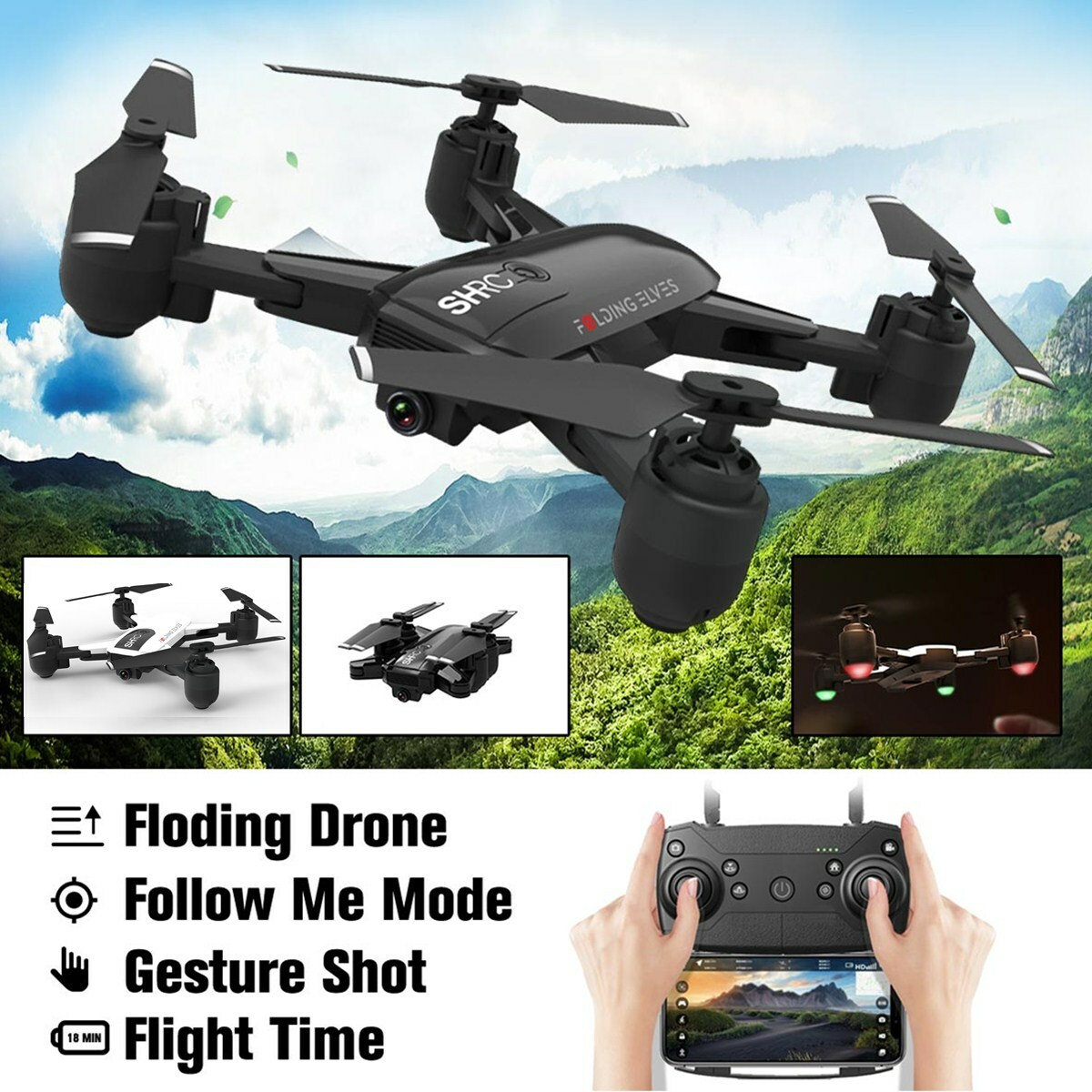 shrc folding elves drone
