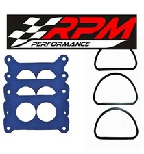 Mopar 3x2 340 440 6 Pack Tri Power Air Cleaner Carb Base Gasket Holley G46-bl