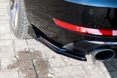 Diffusor Heckansatz Seitenteile mit Wings aus ABS für Audi A4 B9 mit Endrohr L/R