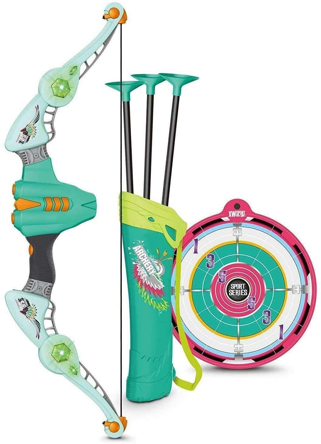 Archery Set Bow & Arrow Target Quiver Outdoor Garden Fun Game Xmas