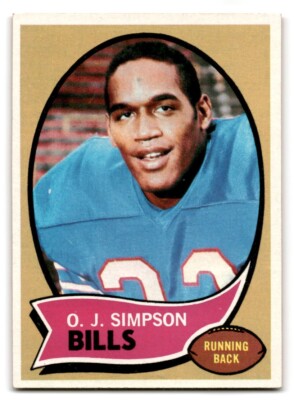 1970 Topps Football #1-150 EX to EX/MT You Choose Complete Your Set OJ Simpson