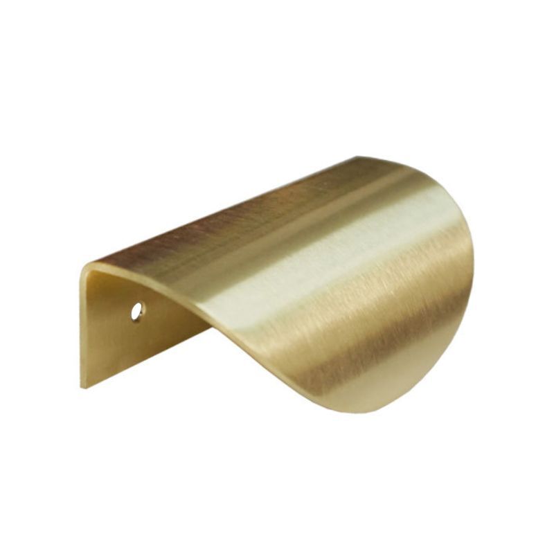 Cupboard Pulls Drawer Gold Handle Kitchen Cabinets Mount Finger Pulls