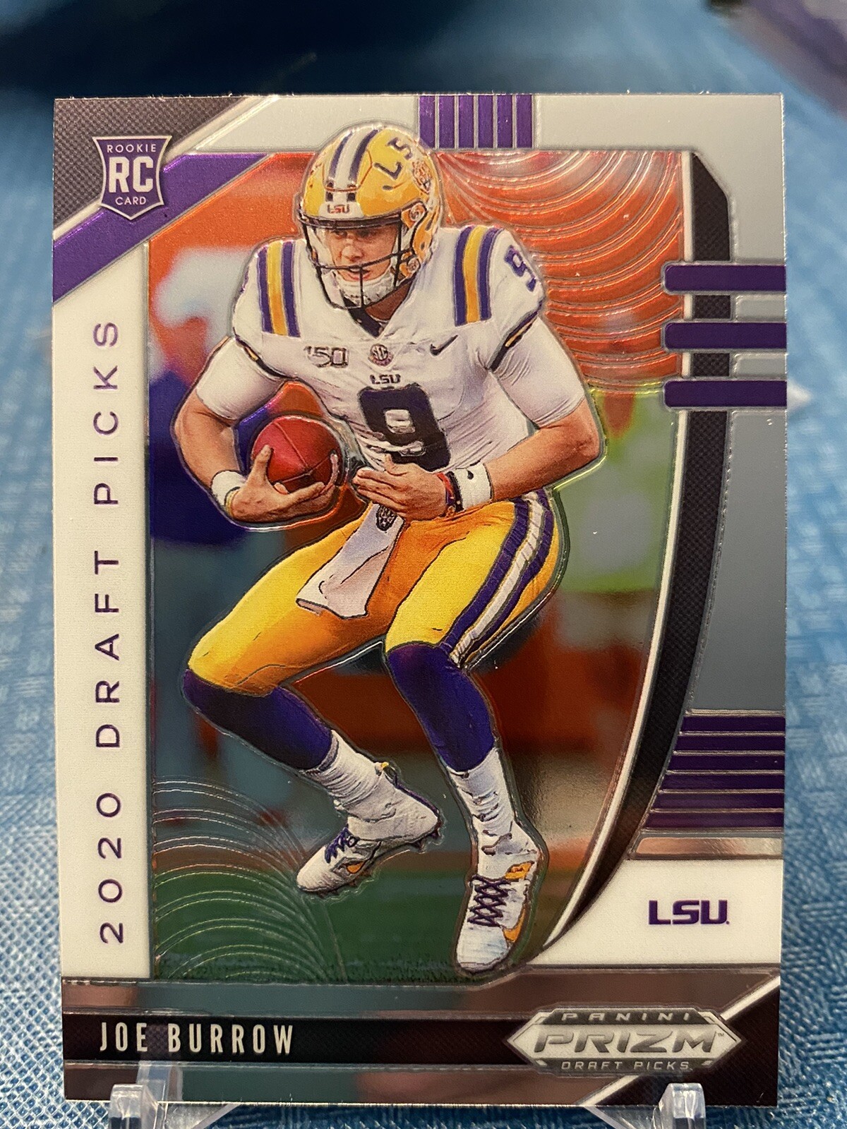 JOE BURROW 2020 PRIZM DRAFT PICKS BASE ROOKIE CARD! RC! CINCINNATI BENGALS!