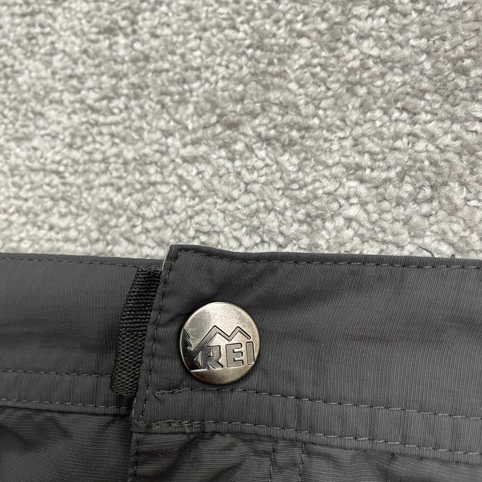 REI Pantalones Convertibles a Pantalones Cortos Mujer 16 Pequeño Gris Oscuro Pierna Recta Foto 3 de 4