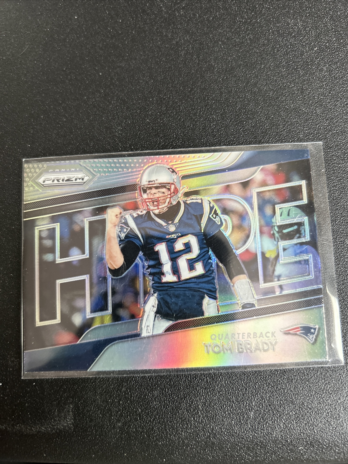 2018 PANINI PRIZM TOM BRADY SILVER HYPE PRIZM CARD