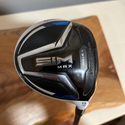 TaylorMade Sim Max V Graphite 5 Wood Golf Club Men’s Right Hand 18 Angle - Picture 1 of 7