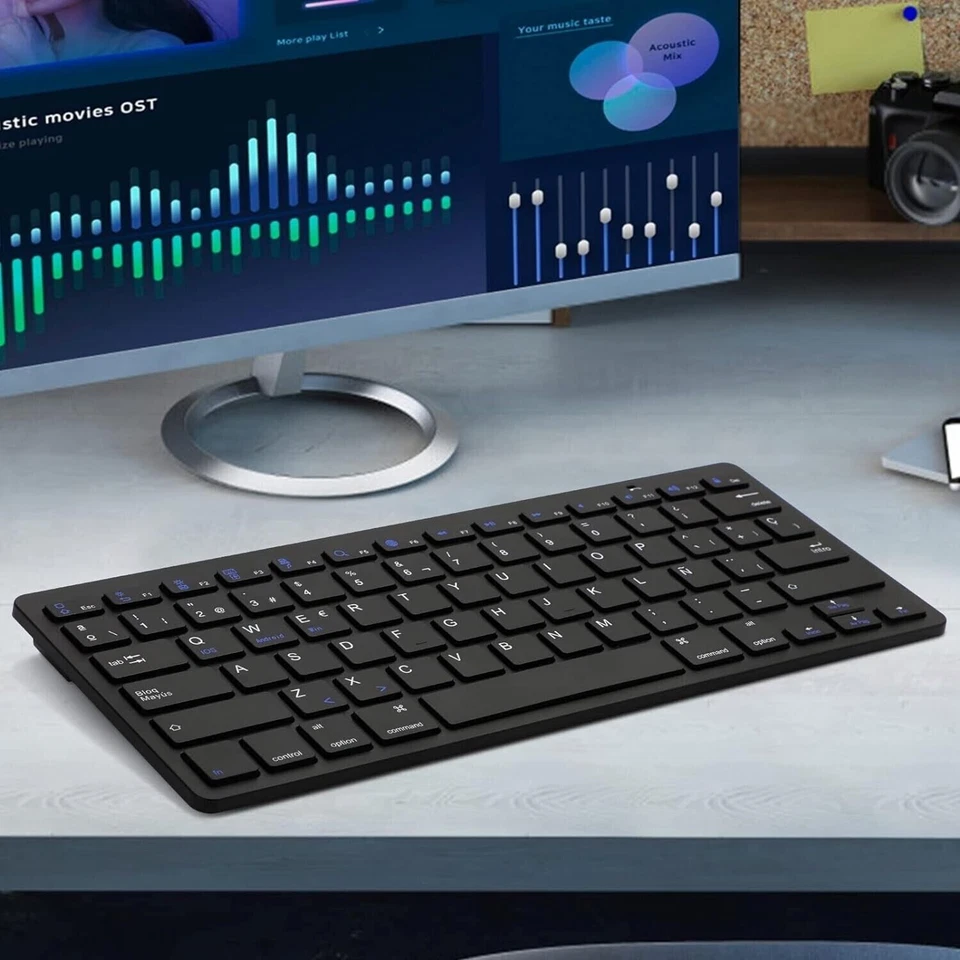 Mini Tastiera Slim Bluetooth Wireless Smartphone Tablet Androis Keyboard 10 MT - Immagine 4 di 4