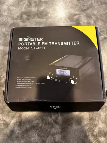 Signstek ST-05B Dual Mode Long Range Stereo Broadcast Home FM Transmitter