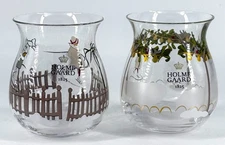 2 In Box Holmegaard Christmas Tea Light Holders Denmark - 2018