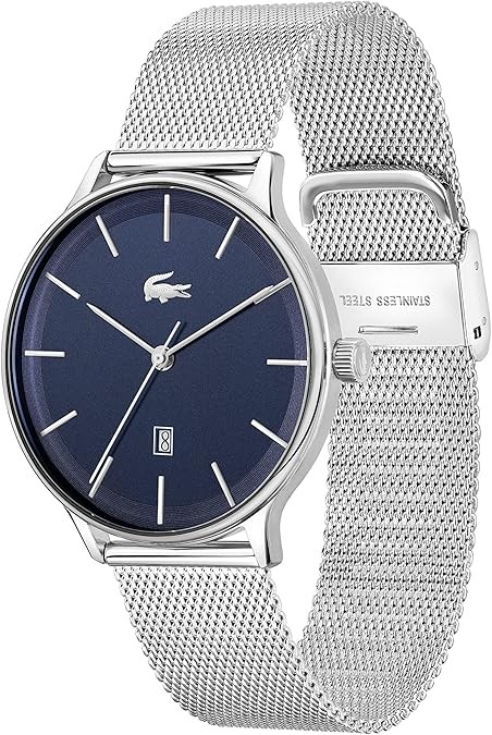 Lacoste 2011200 Mens Quartz Club Stainless steel Watch, Blue | eBay