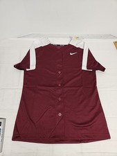 Nike Women's Vapor Select Full Button Softball Jersey - AV6719 670 Maroon Small