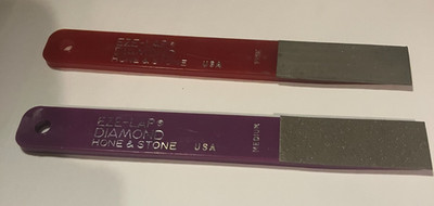 2 EZE-LAP diamond hone & stone, fine & medium