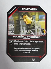 Autographed  BSG ccg  Tom Zarek (Richard Hatch)