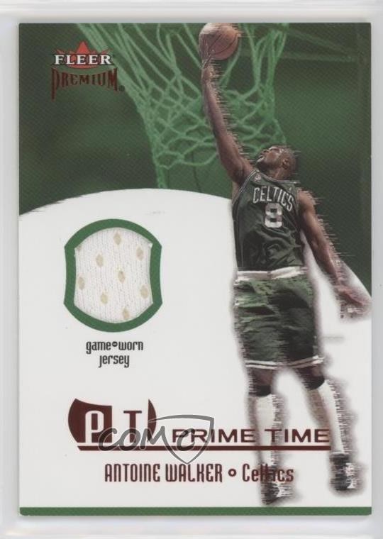 2002-03 Fleer Premium Prime Time Memorabilia Ruby 44/100 Antoine Walker 1f8