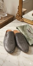 Vionic Gray Suede Carnegie Slip On Mules