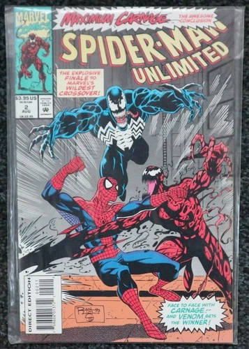 Vintage Marvel SPIDER-MAN UNLIMITED #2 Maximum Carnage 1993 BAGGED VGC Venom