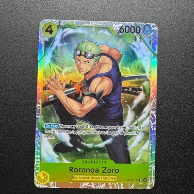 Roronoa Zoro OP15-113 SR - One Piece TCG English Adventure on