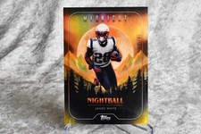 🔥 JAMES WHITE 2024 Topps Midnight Football Nightball Summer Solstice 🔥/50 PATS