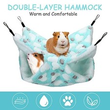 2 Pack Hanging Pet Hammock for Small Animals Chinchilla Parrot Hamster Rat  