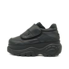 Buffalo Damen London 90er Sneaker Schwarz Logo-Stickerei Plateau-Sneaker EU 38