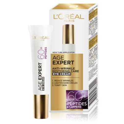 L'Oréal Age Expert 60+ Aufbauende Augencreme mit Peptiden 15ml