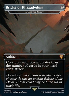 1x Bridge of Khazad-dum (Ensnaring Bridge) (0350) ~~ Borderless - Foil NM-Mint, 
