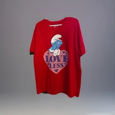 SMURFS 2XG 50/52 Grouchy Smurf Love Less T-shirts 2024