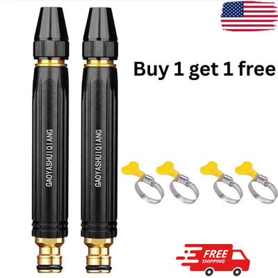 #ad Larnto High Pressure Hose Nozzle Water Gun for Car Wash Garden Pressure Booster $9.99