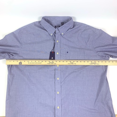 Camisa con botones Izod Advantage Performance para hombre 2XL azul mazarino nueva con etiquetas elástica - Imagen 14 de 19
