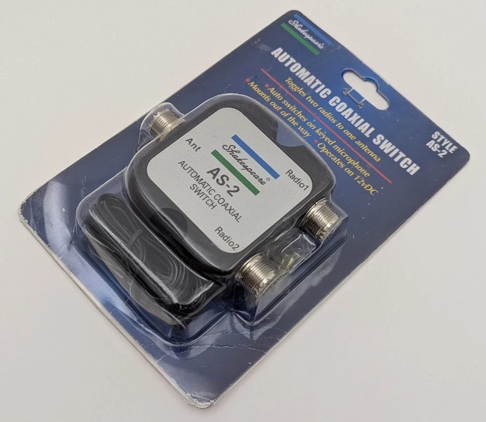 NEW Shakespeare AS-2 Automatic Coaxial Switch for Marine VHF Radio 12V 30W - NIP - Image 2 of 4