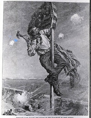Arresting a Witch in Salem MA After Howard Pyle Historic Old Photo