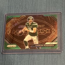 2023 Panini Prizm Aaron Rodgers Fireworks Green Prizm #F-7 - Free SHIP