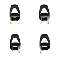 Stilvoll Schwarz 6X StüHle Esszimmerstuhl KüChenstuhl Stuhl Luxus Neuheit Stuhl