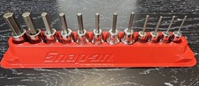 Snap On 12-pc Combo Drive Sae Standard Hex Driver Bit Socket Set 212eftay