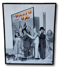 Vintage 1989 Wizard of Oz Poster 28x22 Judy Garland Ray Bolger Jack Haley Burt L