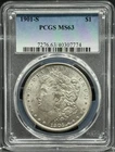 1901 S Morgan Silver Dollar PCGS MS-63