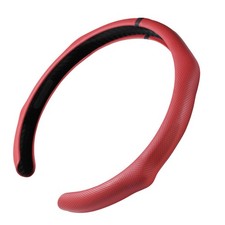 Quick Install Sporty Red Wine Burgundy Perforated Nappa Leather Steering Whee...