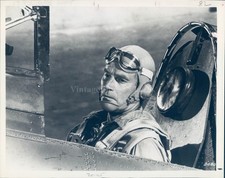 1980 Actor Charlton Heston Midway Celebrity Nbc Film Hollywood 7X9 Vintage Photo