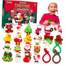 Squishy Advent Calendar 2025 Kids, Christmas Fidget Dvent Calendar for