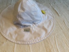 Green Sprouts UPF 50 Eco Hat, Brim, White, 9-18 Months