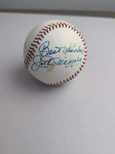 Joe Dimaggio Signed Official American League Baseball PSA COA.