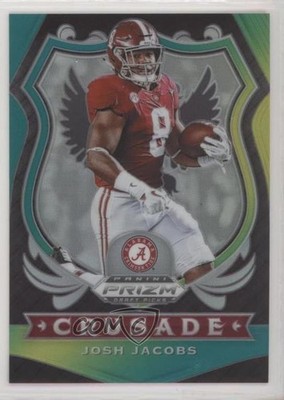 2020 Panini Prizm Draft Picks Crusade Green & Yellow 199/249 Josh Jacobs #60 2qw