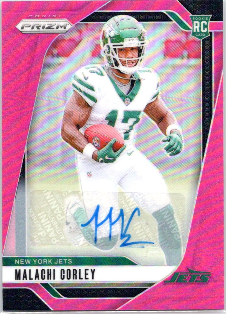 2024 Panini Prizm #369 Malachi Corley Rookie Autographs Pink Prizm