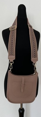 Genuine Leather Tasche , Damen, Borse In Pelle, Italy, rosa Töne,Gurt(abnehmbar)