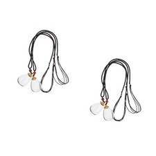  Collana con ciondolo a lampadina 4 pezzi: lunghezza 33 cm